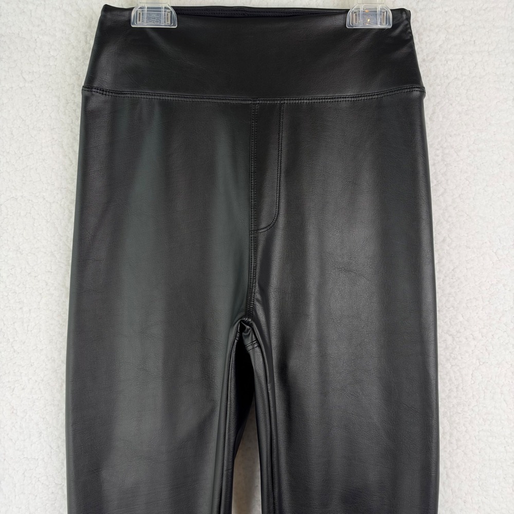 OFFLINE by Aerie Real Luxe Black Faux Leather Hi-Rise Leggings Small